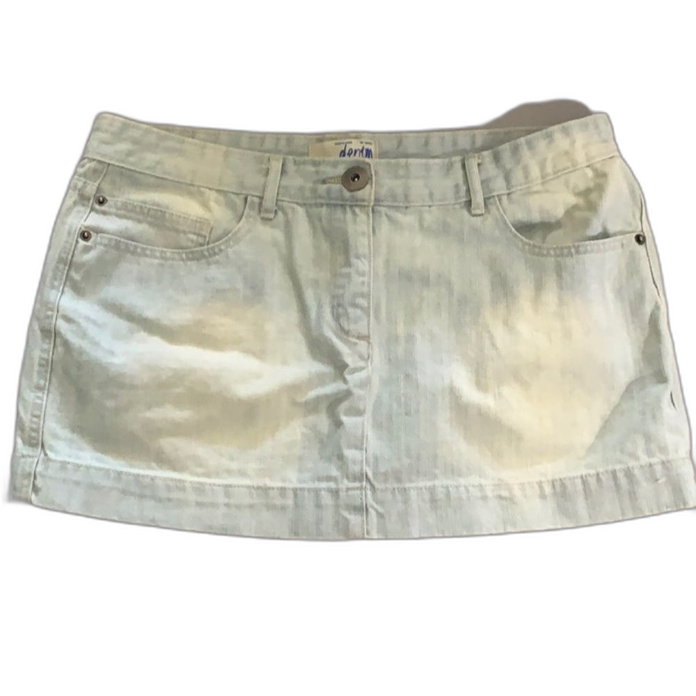 COTTON ON • White-Washed Denim Skirt • Size 10
